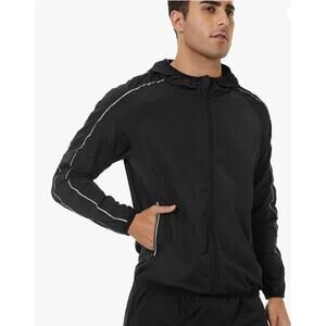 Men Waterproof Rain Jacket Lightweight Hooded Windbreaker Zipper Outdoor 3XL